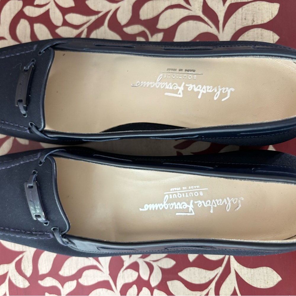 Salvatore Ferragamo Women's Navy Loafers